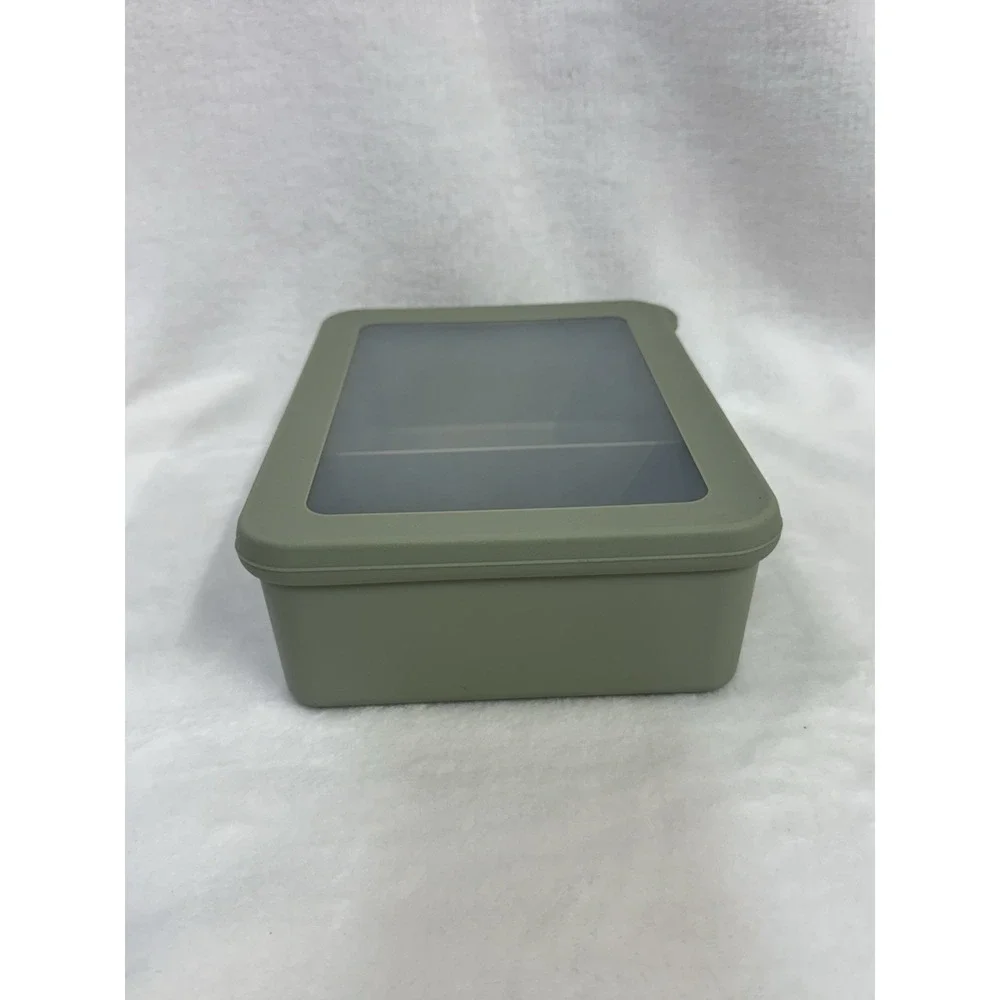 Figmint Green Snack Bento Boxes 2 Compartments Size 8